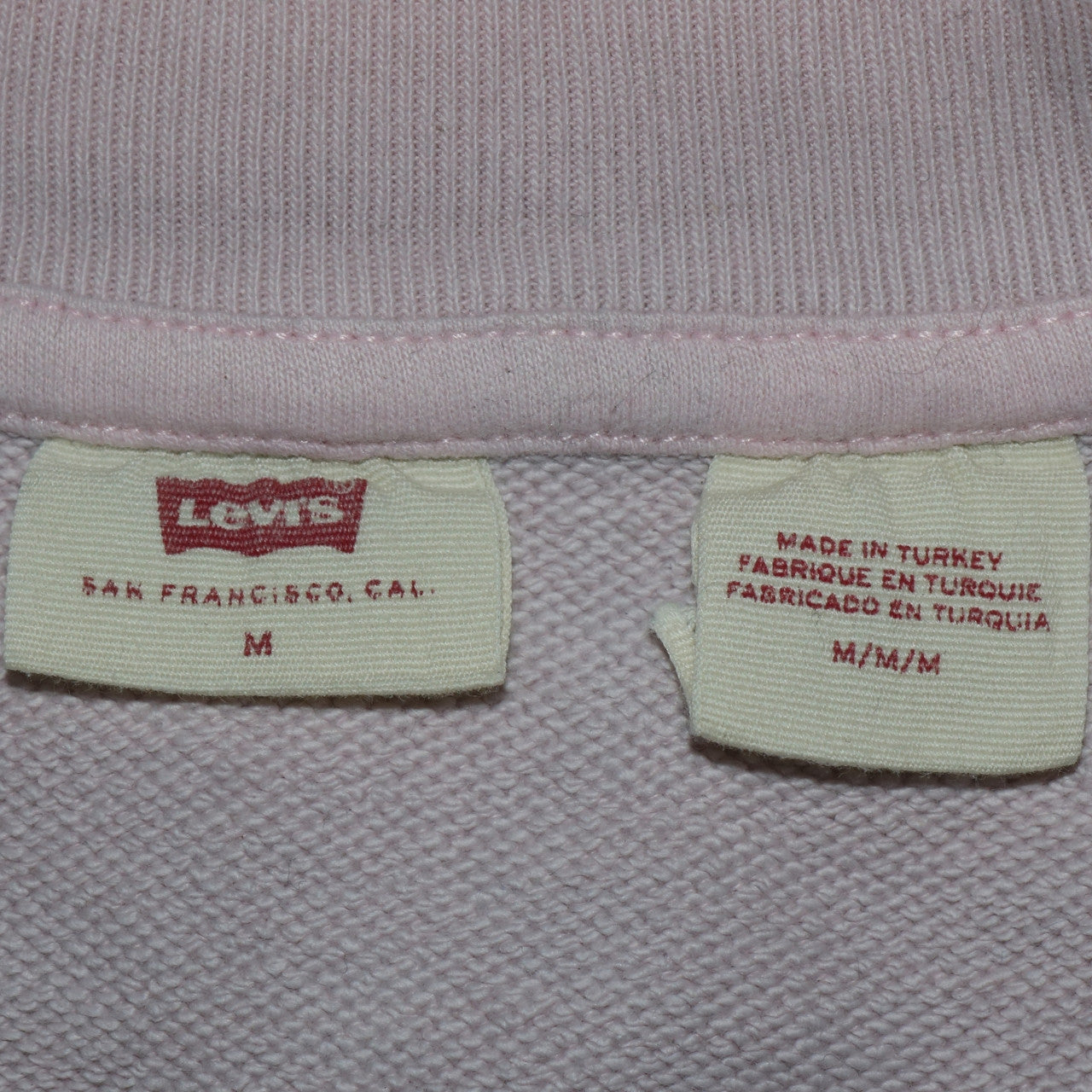 Levi's Men's Pink Graphic Logo Pullover Sweatshirt M