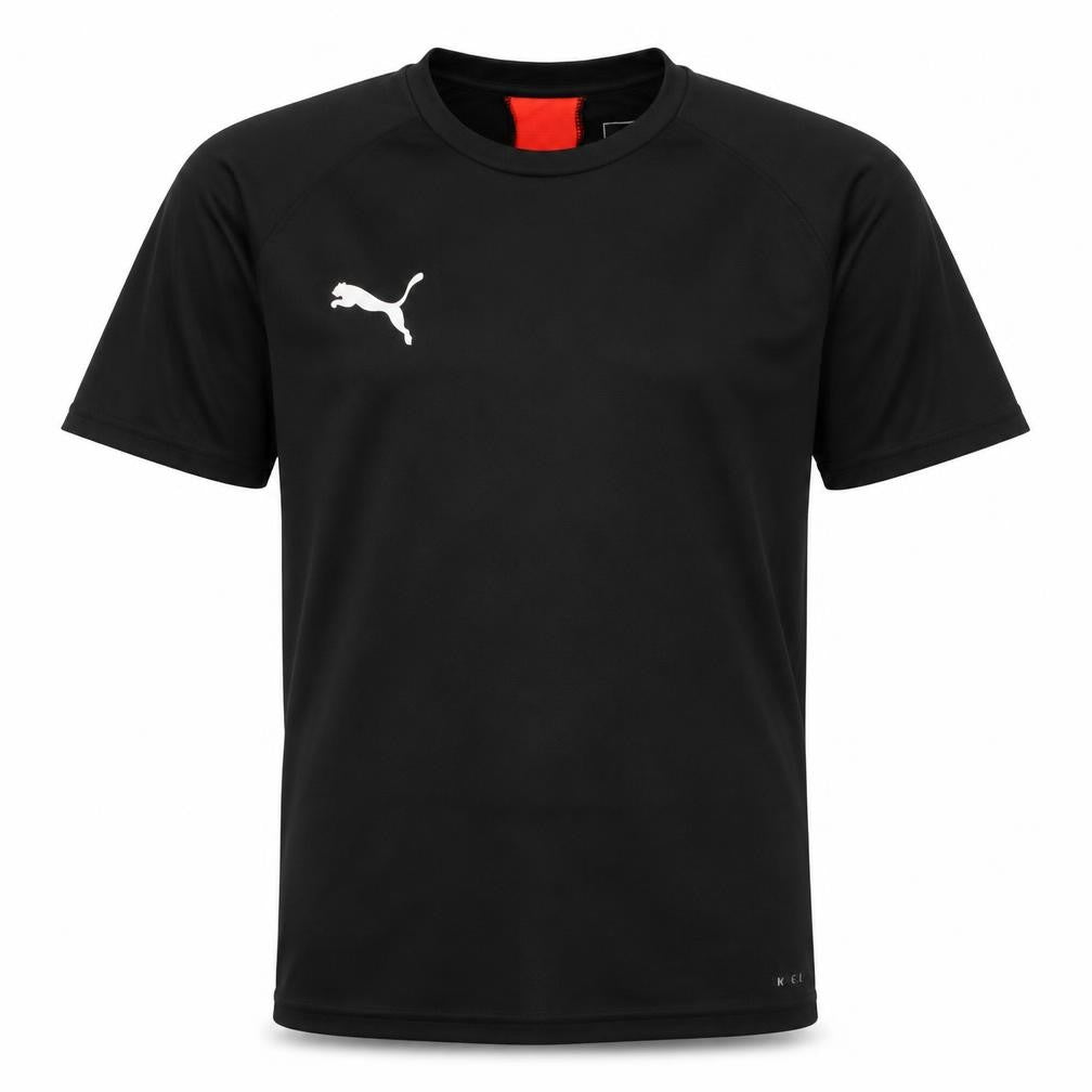 Puma Boys Black 13-14 Years Crew Neck Active T-Shirt
