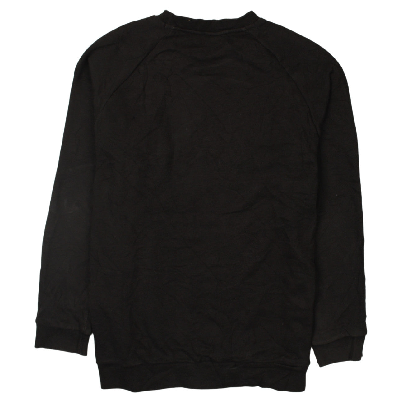 Adidas Womens Black Crew Neck Pullover Sweatshirt Size 14