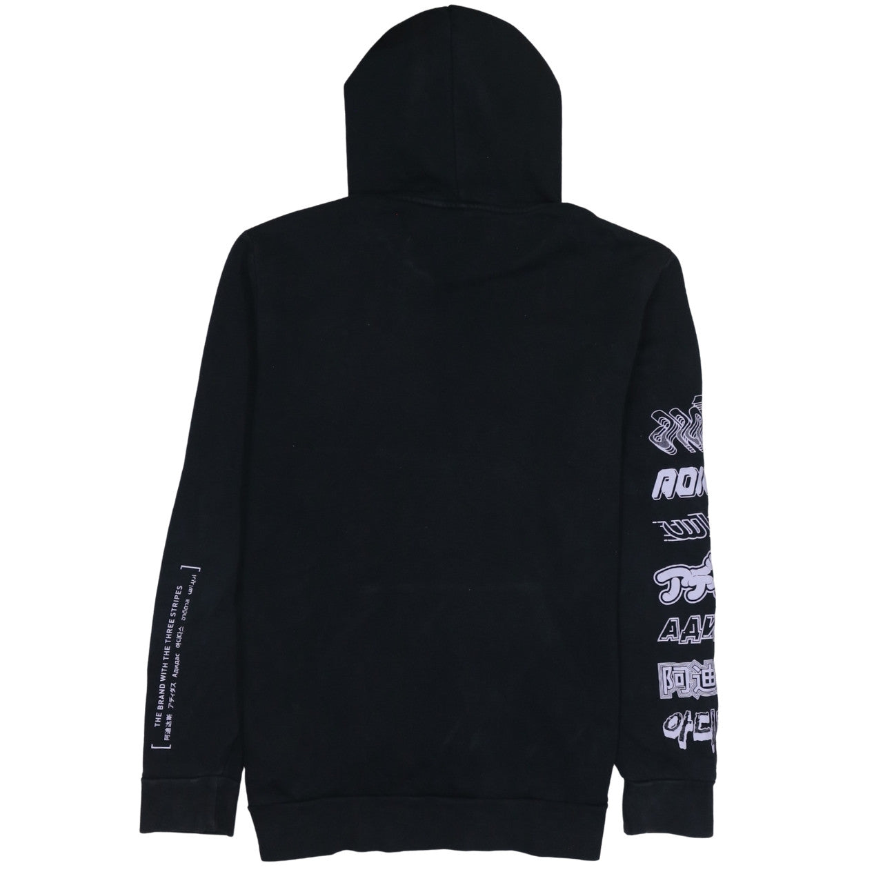 Adidas Mens Black Pullover Hoodie Size M Graphic Sportswear