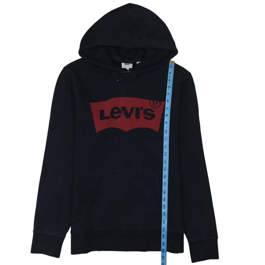Levi's Mens Black Pullover Hoodie L Logo Graphic Sweatshirt