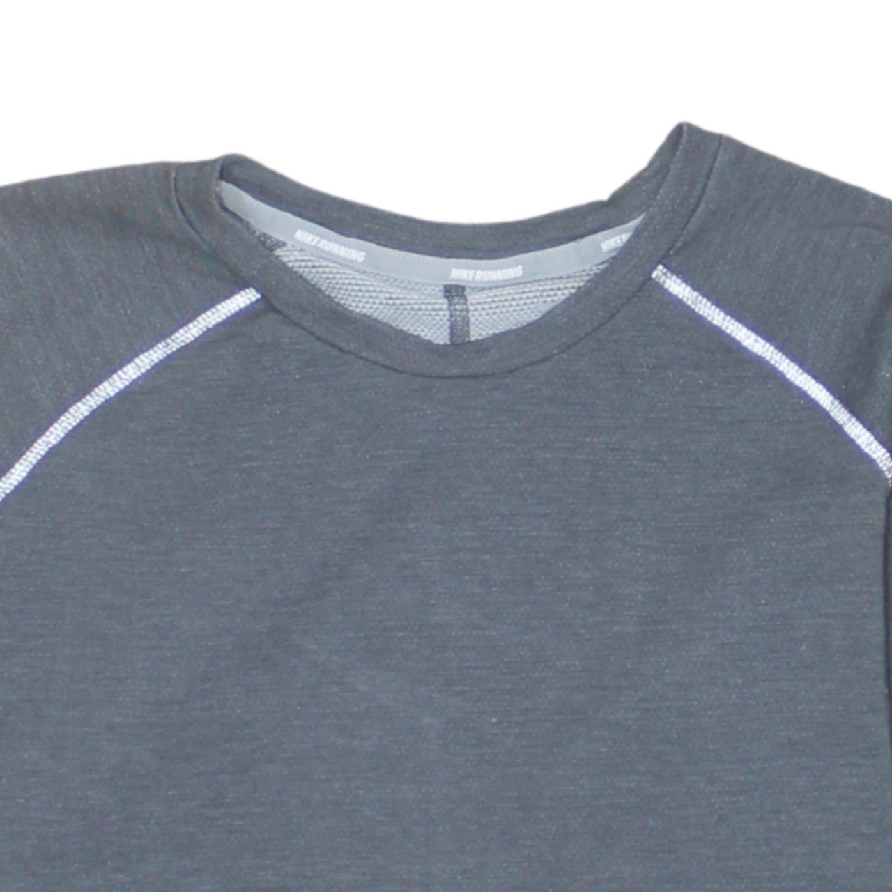 Nike Men's Grey Dri-Fit Running Long Sleeve Athletic Top Size S