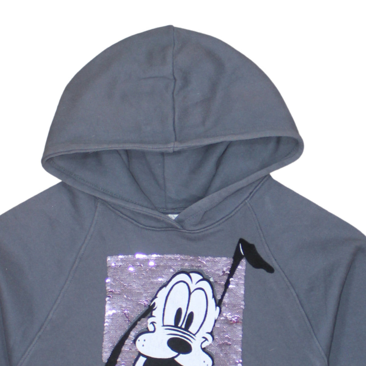 Zara Girls Grey Disney Hoodie 13-14 Years Pullover Sequin Funny Moments