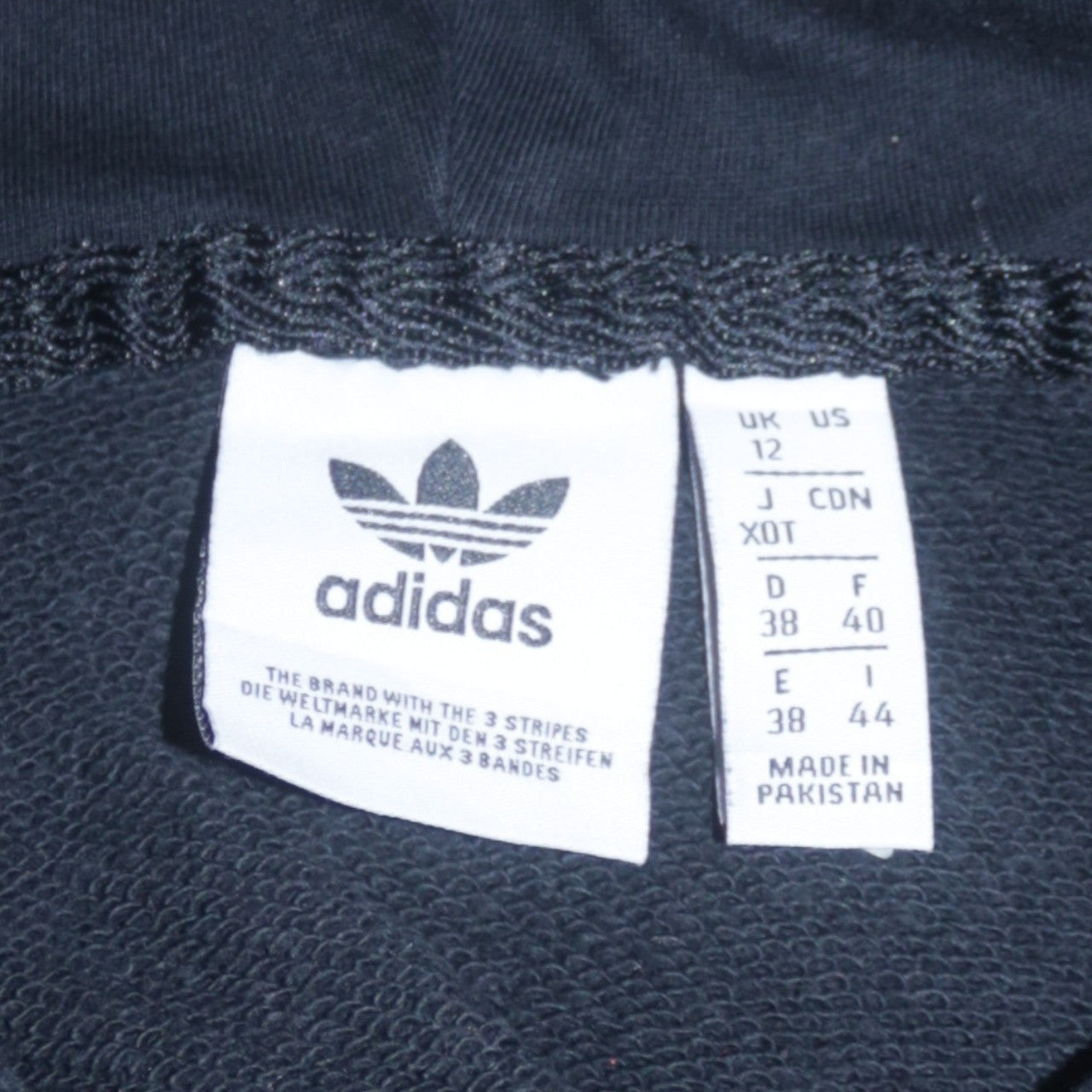 Adidas Women Black Size 12 Pullover Hoodie with Logo Print