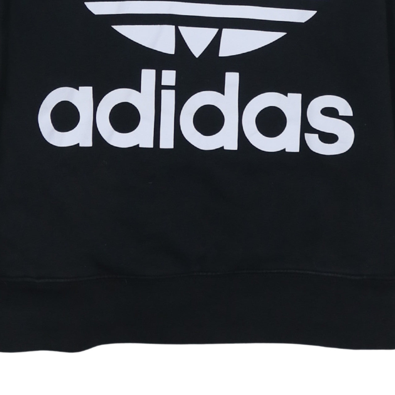 Adidas Women Black Size 12 Pullover Hoodie with Logo Print