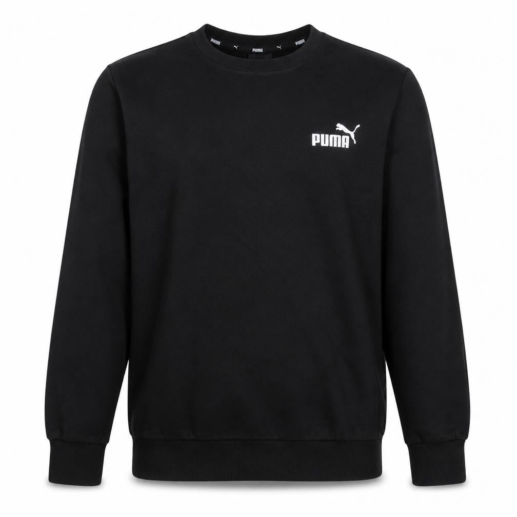 Puma Men's Black Crew Neck Sweatshirt Size M Regular Fit