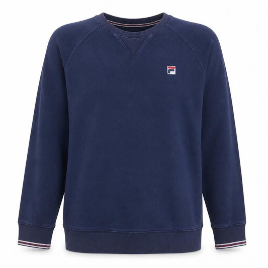 FILA Men's Blue Crew Neck Pullover Sweatshirt Size M