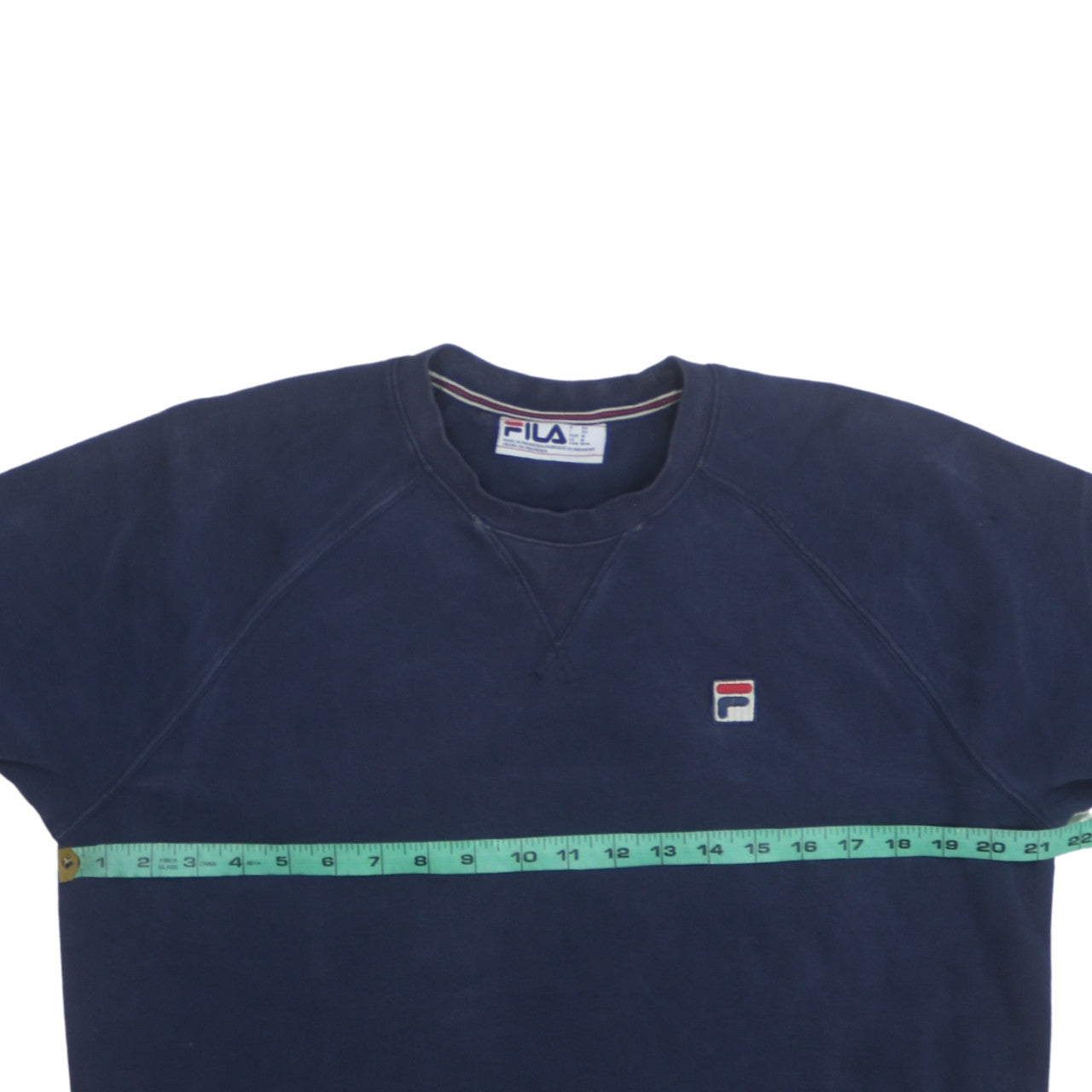 FILA Men's Blue Crew Neck Pullover Sweatshirt Size M