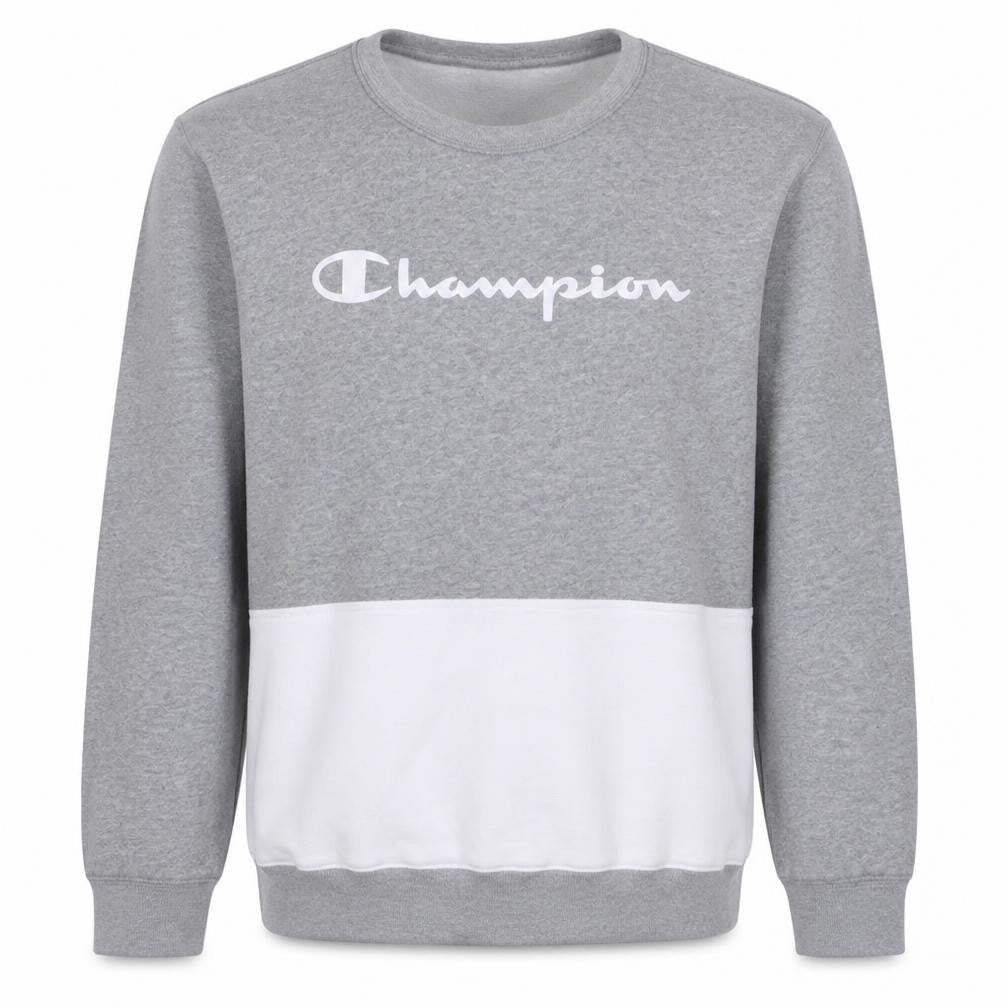 Champion Men's Grey Medium Pullover Sweatshirt Logo Graphic