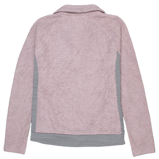 Fila Women Pink Fleece Full Zip Sport Jacket Size S