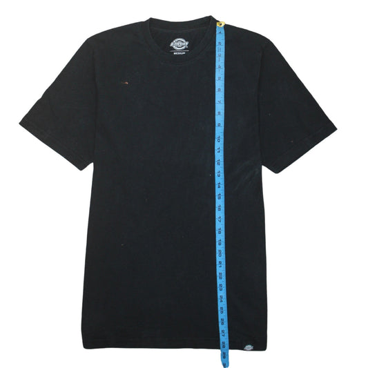 Dickies Men's Black Cotton Crew Neck Short Sleeve T-Shirt Medium