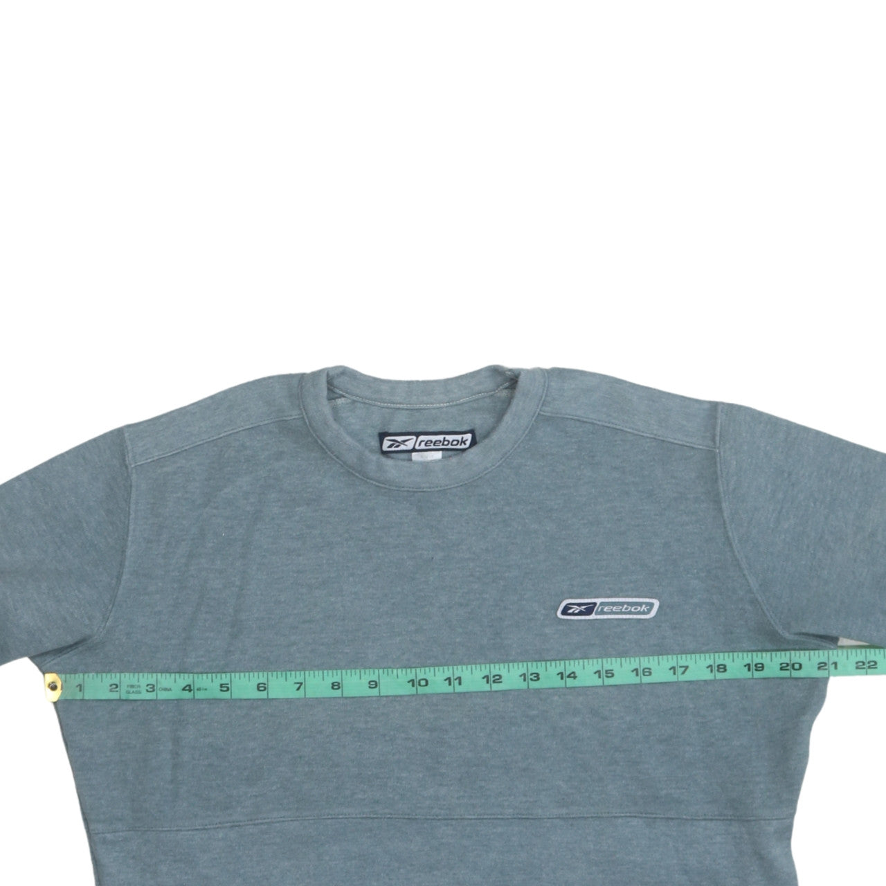 Reebok Women Blue Size 12 Pullover Sweatshirt Crew Neck Long Sleeve