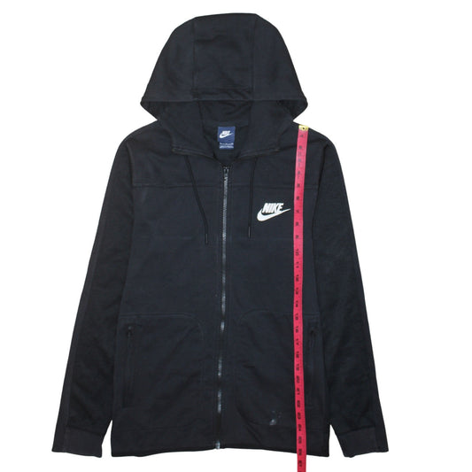 Nike Men's Black Full Zip Hoodie Small Sportswear Cotton Blend
