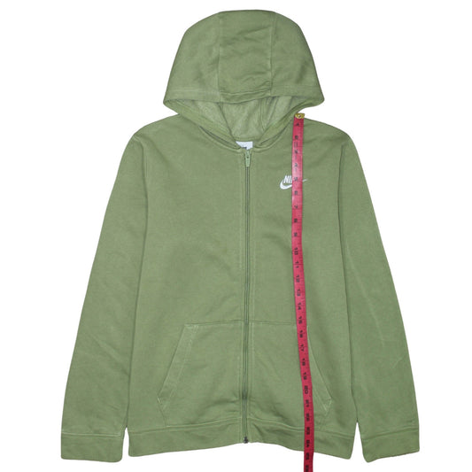 Nike Boys Green Full Zip Hoodie XL Fleece Sweatshirt