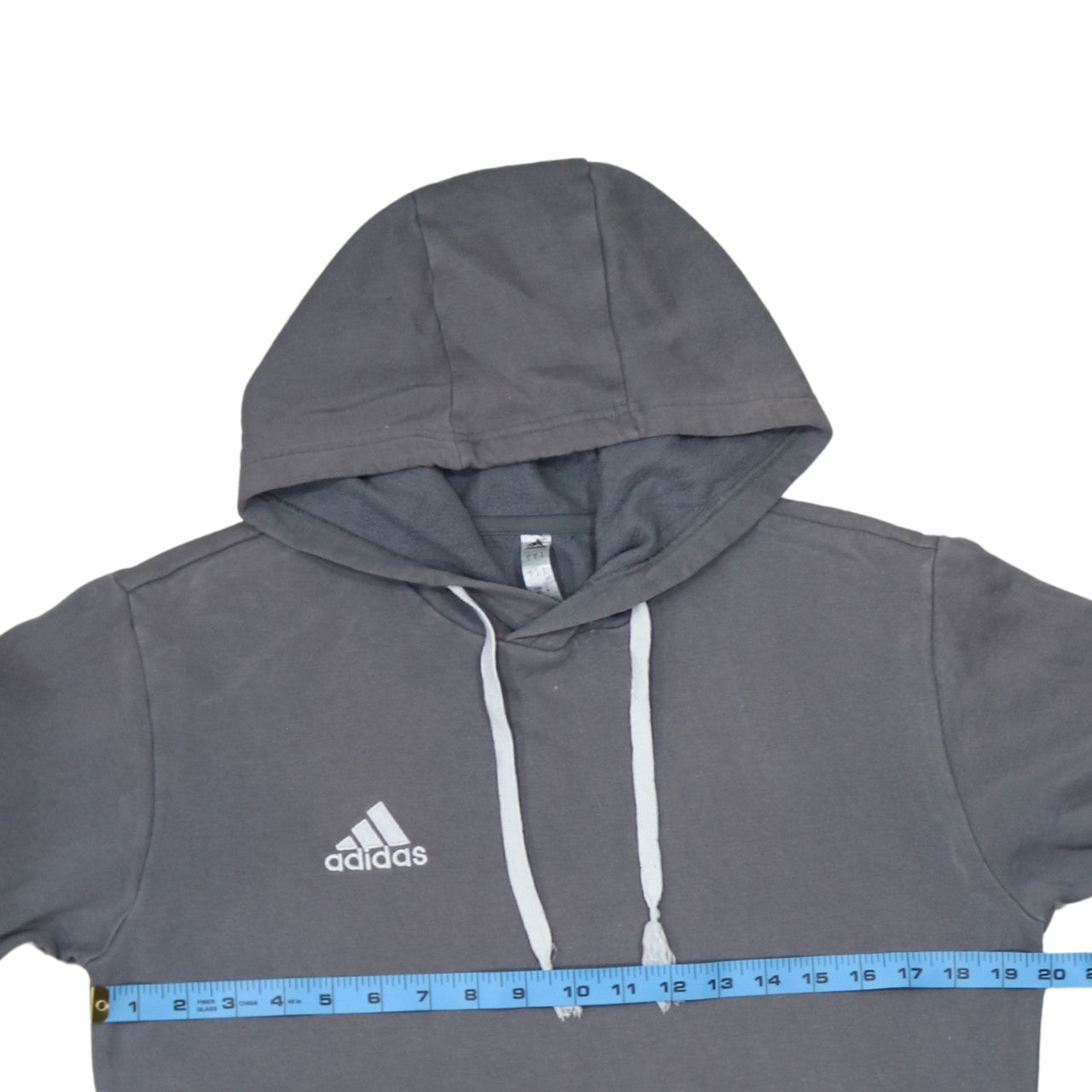 Adidas Men's Grey Pullover Hoodie Small Fleece Sportswear