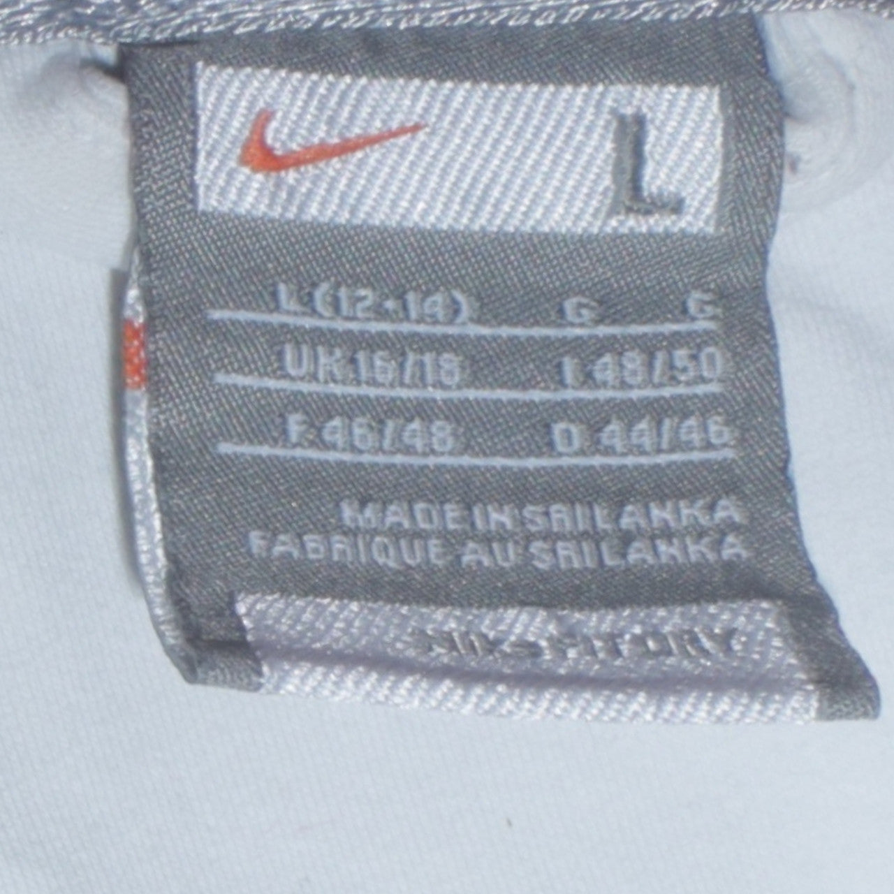 Nike Women's Grey White Full Zip Hoodie Size L 16/18 Hooded Sportswear