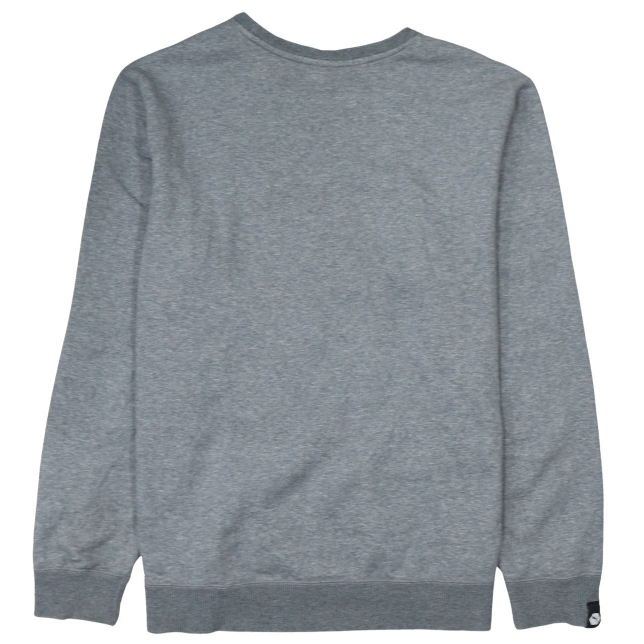 Puma Mens Grey L Crew Neck Pullover Sweatshirt Embroidered Logo