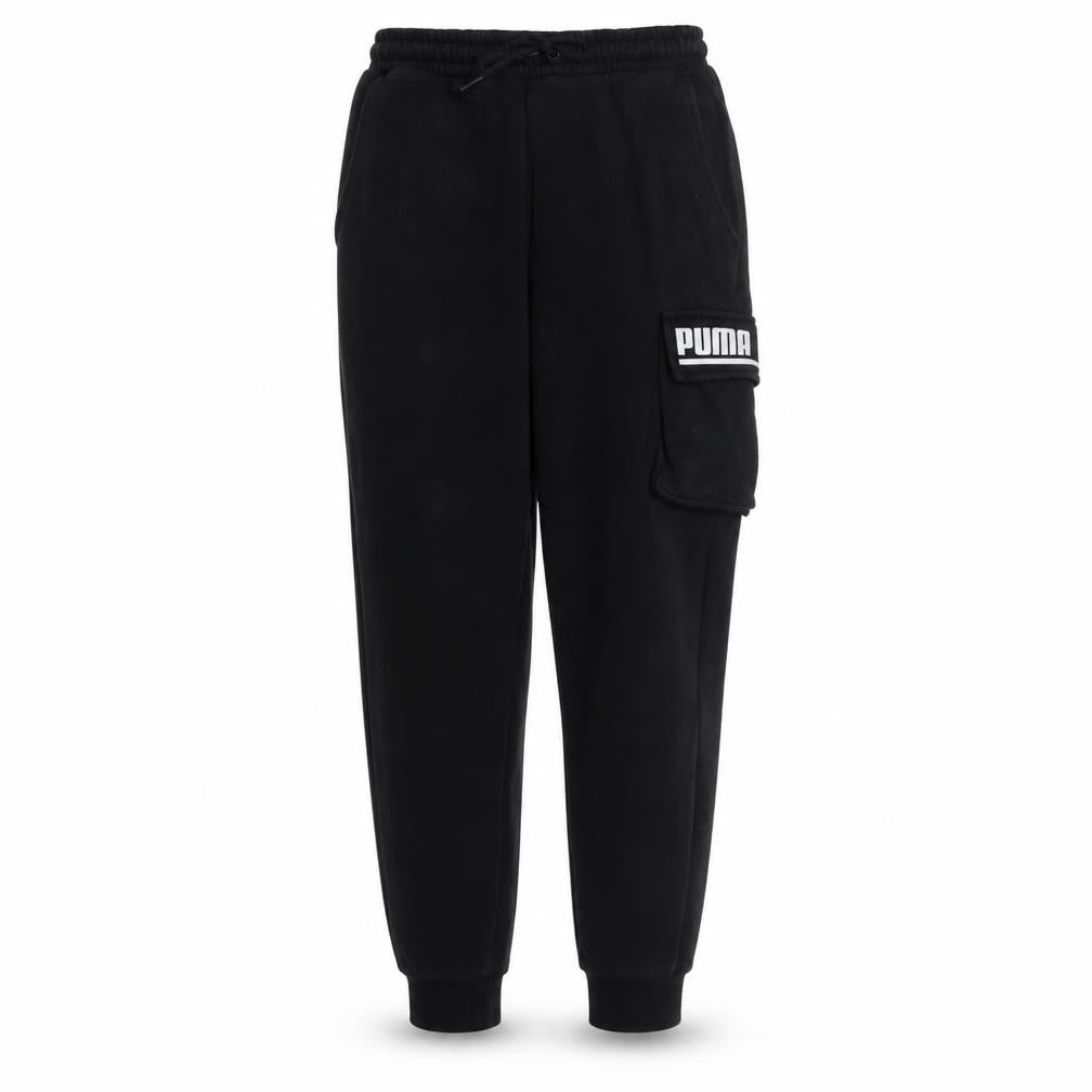 Puma Men's Black Regular Fit Jogger Fleece Sweatpants S