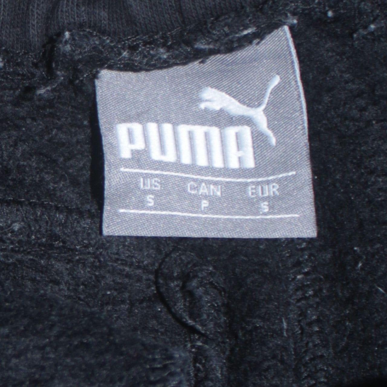 Puma Men's Black Regular Fit Jogger Fleece Sweatpants S