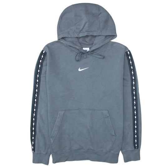 Nike Men’s Grey Pullover Hoodie Small Fleece Logo Sportswear