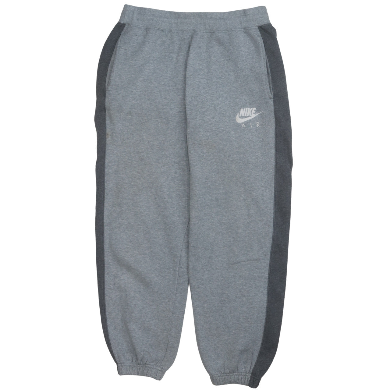 Nike Air Men's Grey Sweatpants M Regular Fit Elastic Waist