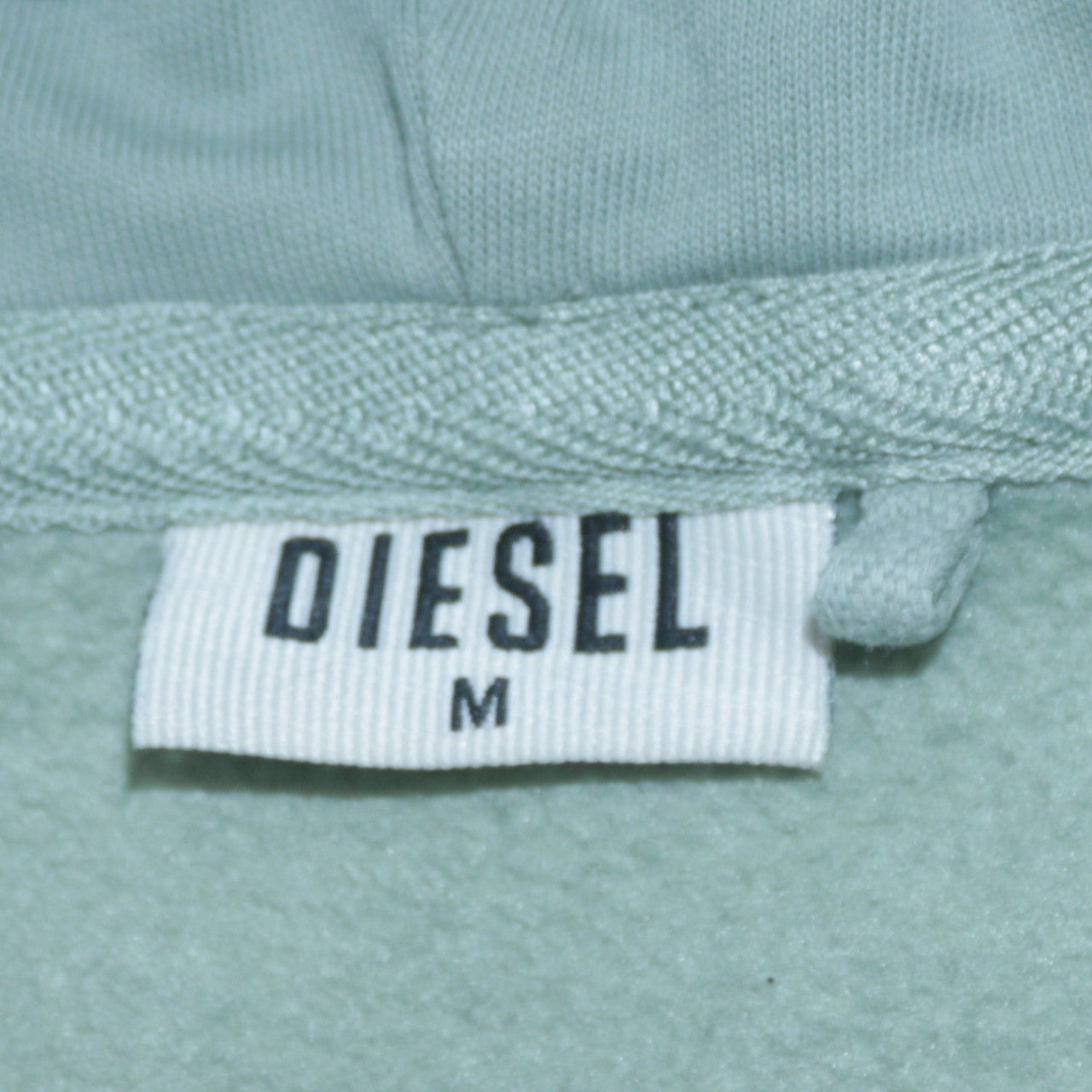 Diesel Men's Blue Pullover Hoodie Size M Regular Fit Fleece