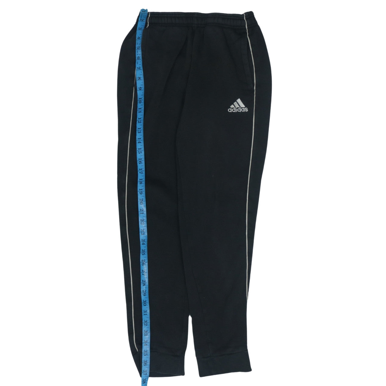 Adidas Men's Black Track Pants S Regular Fit Fleece Activewear
