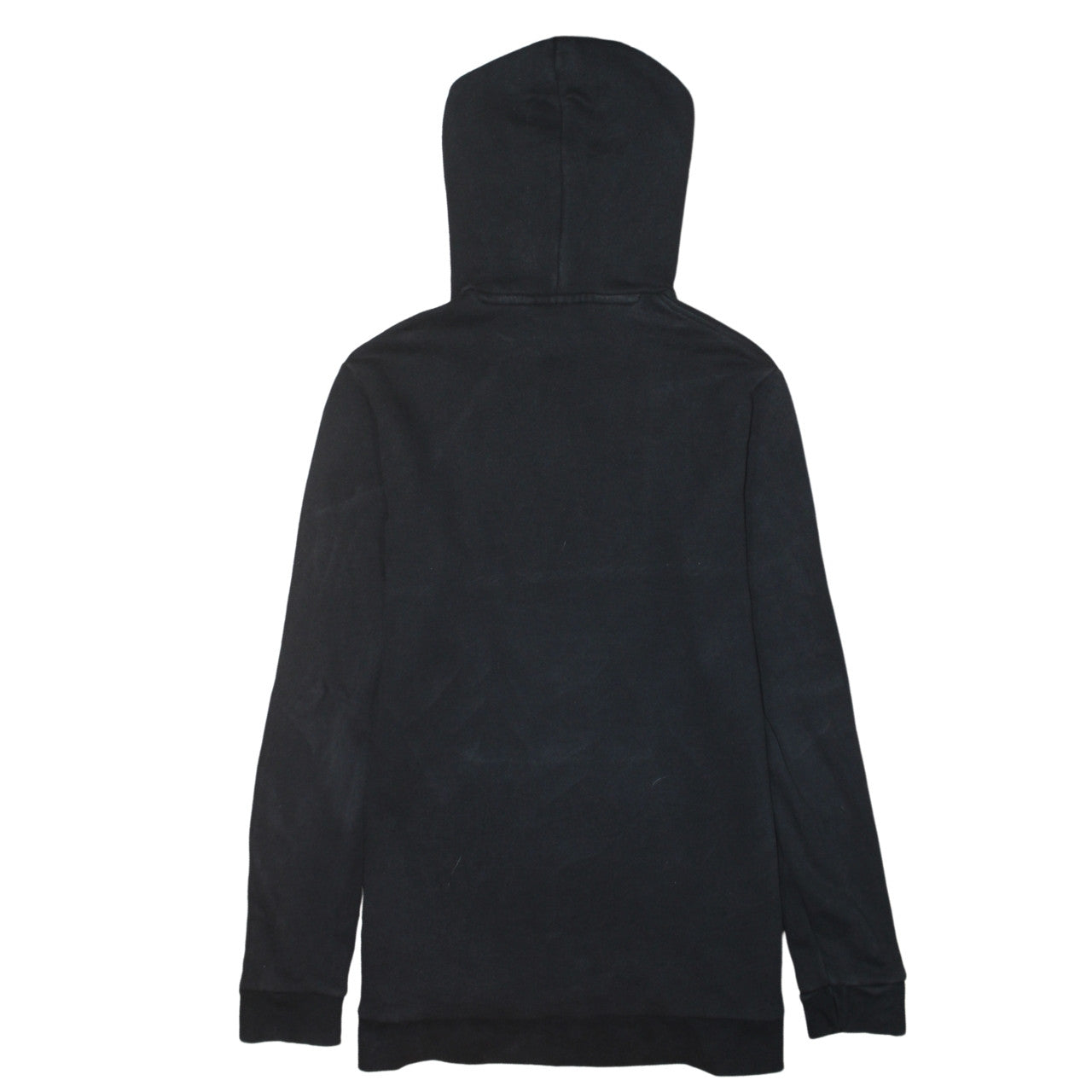 Adidas Mens Black Pullover Hoodie Medium Logo Fleece Sweatshirt