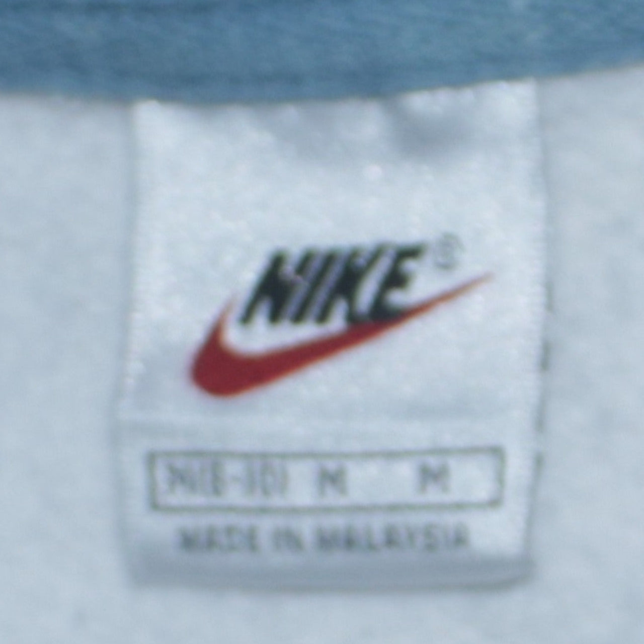 Nike Womens Light Grey Blue 1/4 Zip Hoodie Medium Cotton Blend