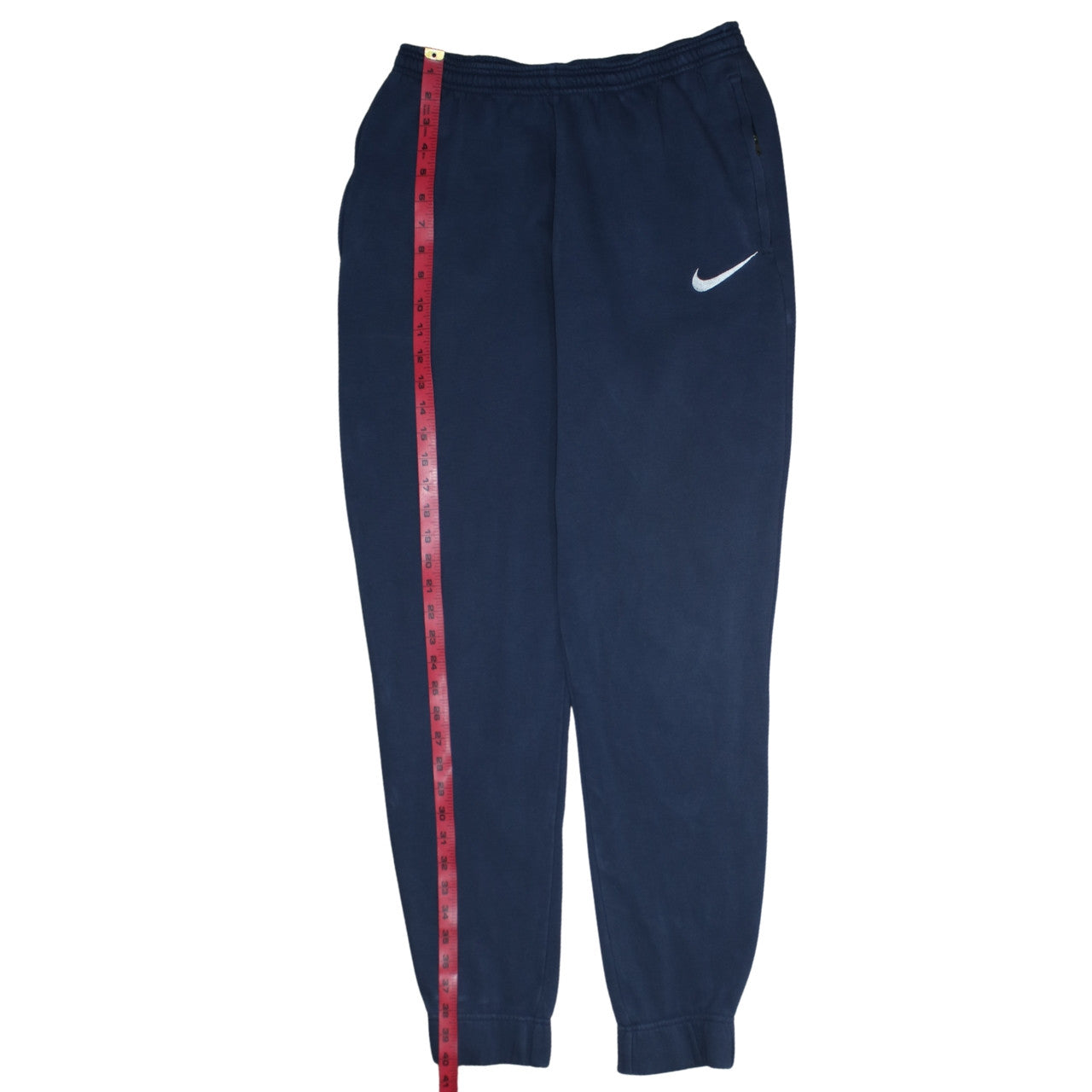 Nike Men's Blue Fleece Sweatpants M Regular Fit Casual Tapered