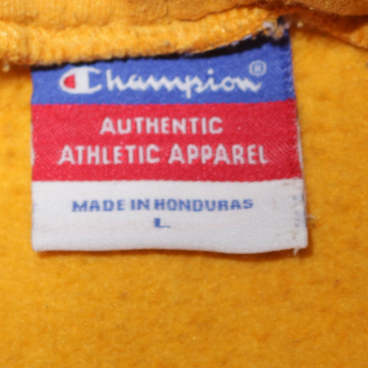 Champion Men's Yellow Pullover Hoodie Wilkes University L