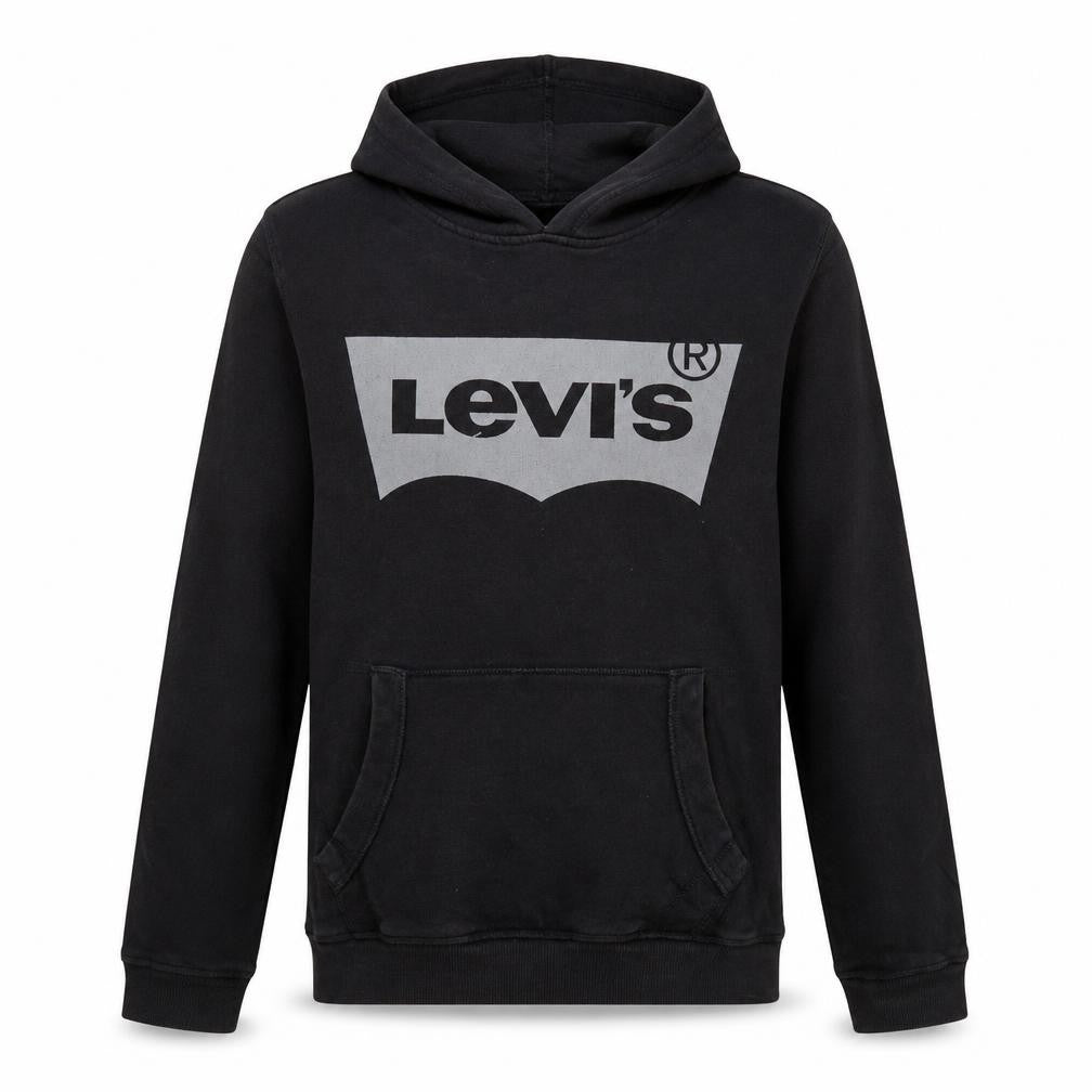 Levi's Boys Black Pullover Hoodie 16 Years Logo Fleece Sweatshirt