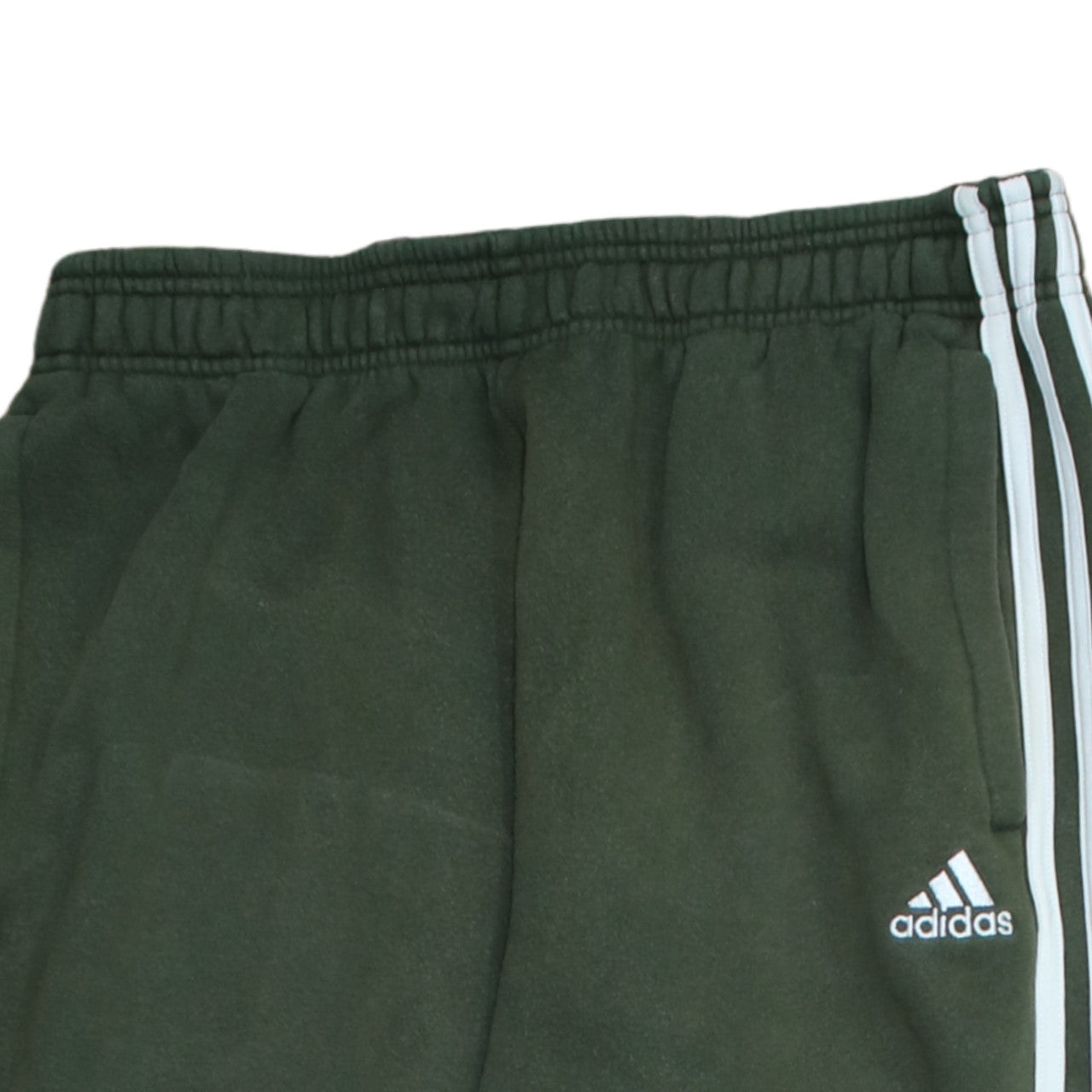 Adidas Men's Green Sweatpants M Regular Fit Fleece Tapered Trousers