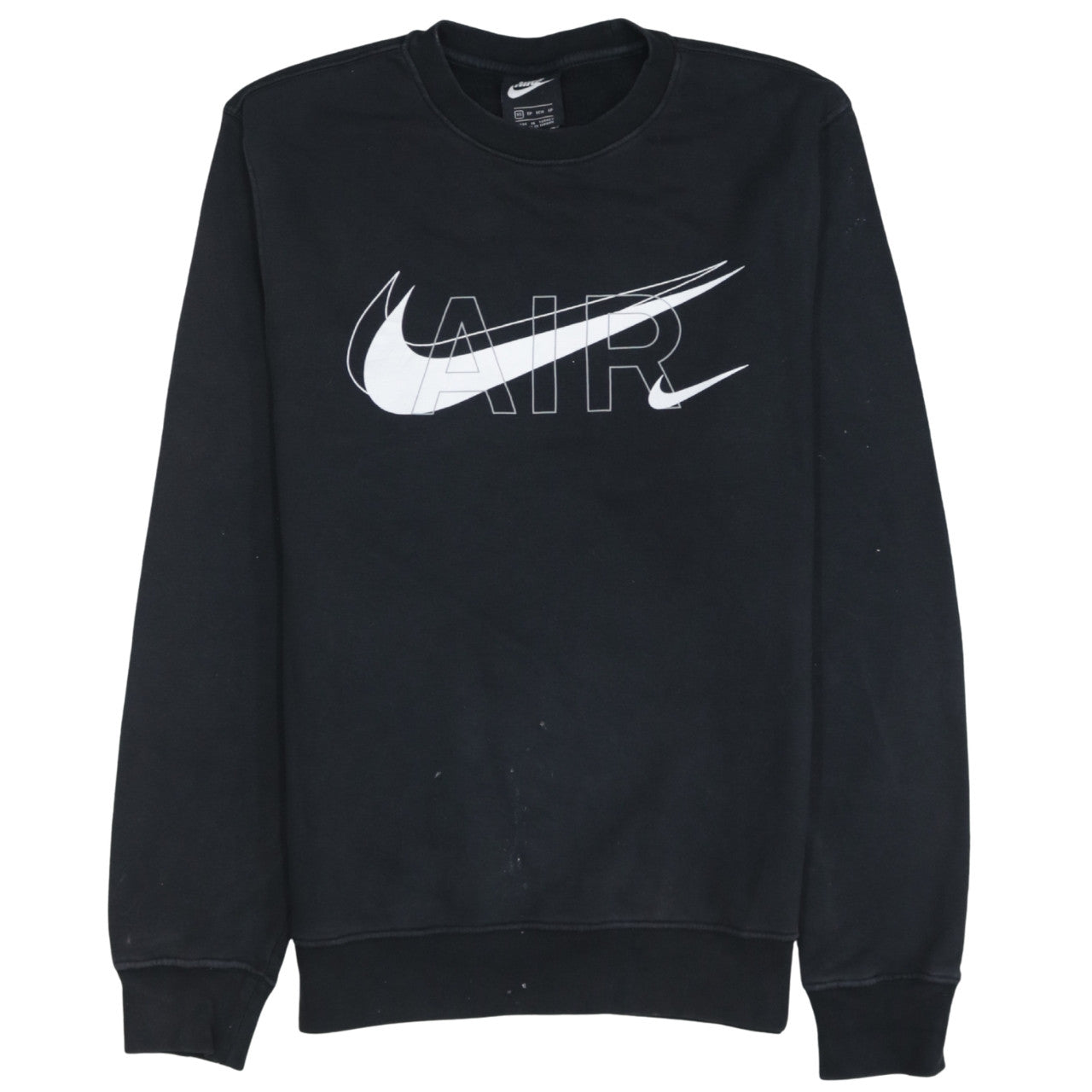 Nike Men's Black XS Air Logo Pullover Sweatshirt