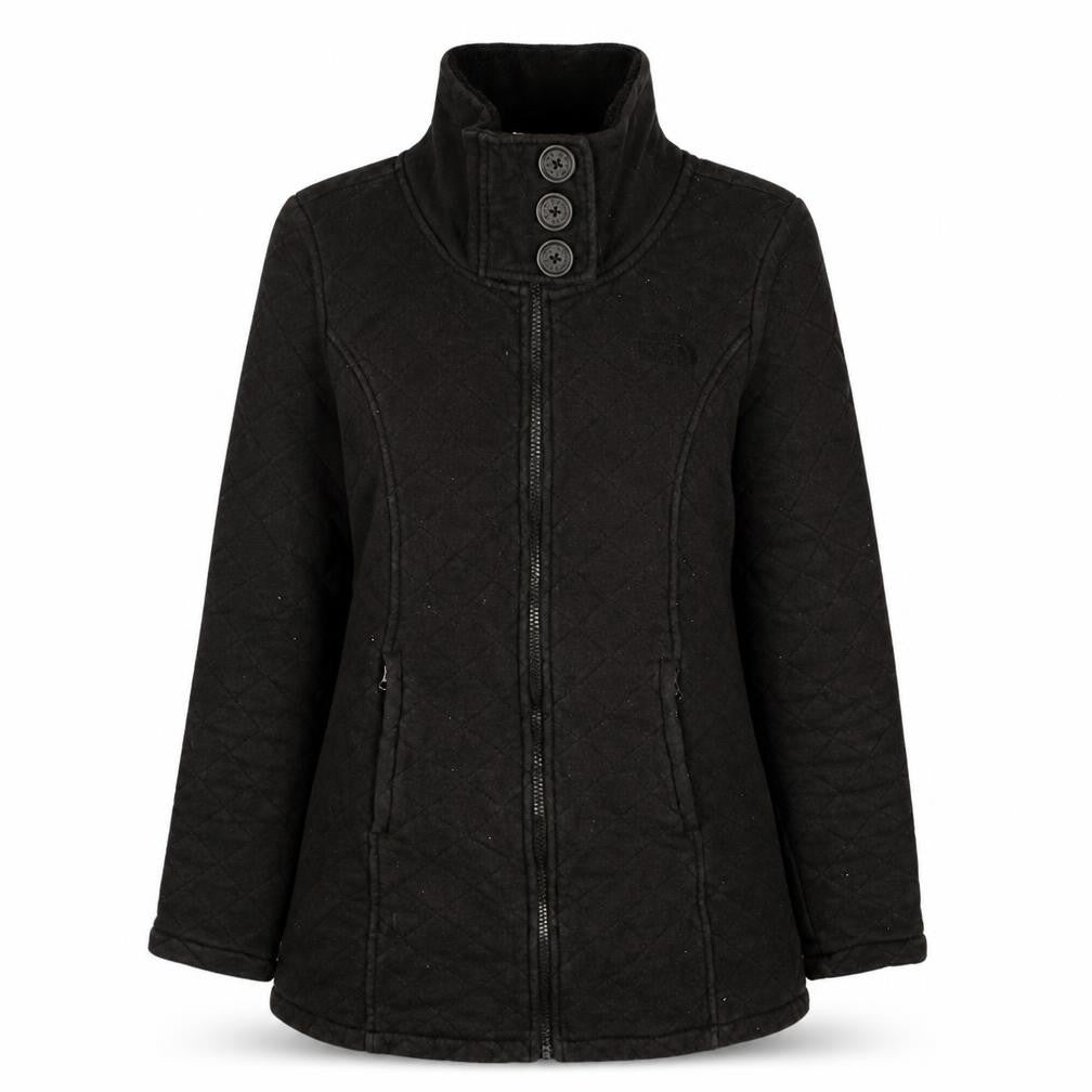 The North Face Womens Black Quilted Mid-Length Active Jacket M