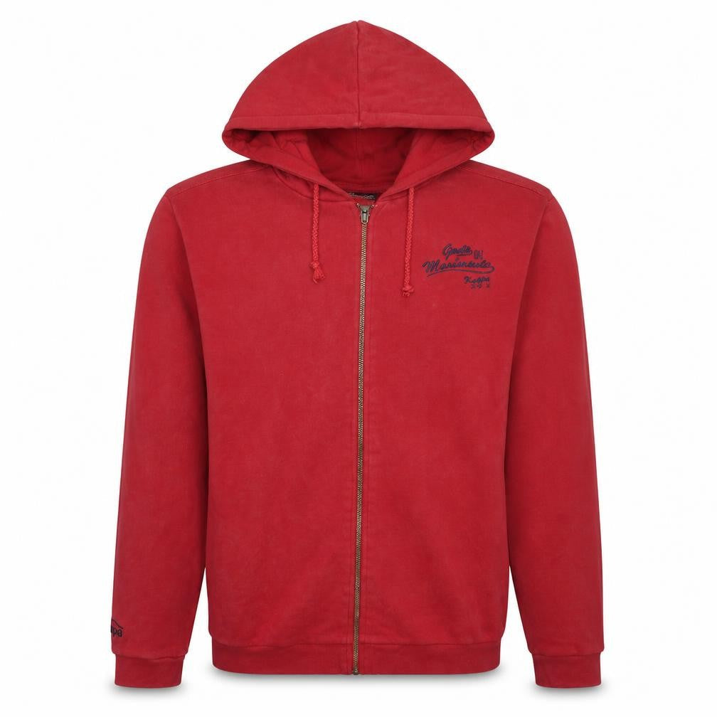 Kappa Men's Red Full Zip Hoodie XL Sports Fleece Sweatshirt