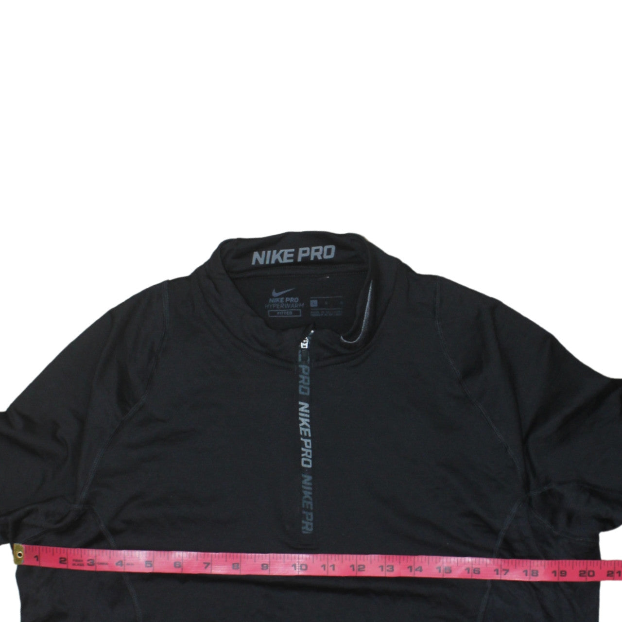Nike Pro Men’s Black Mock Neck 1/2 Zip Sweatshirt Size S Athletic Fit