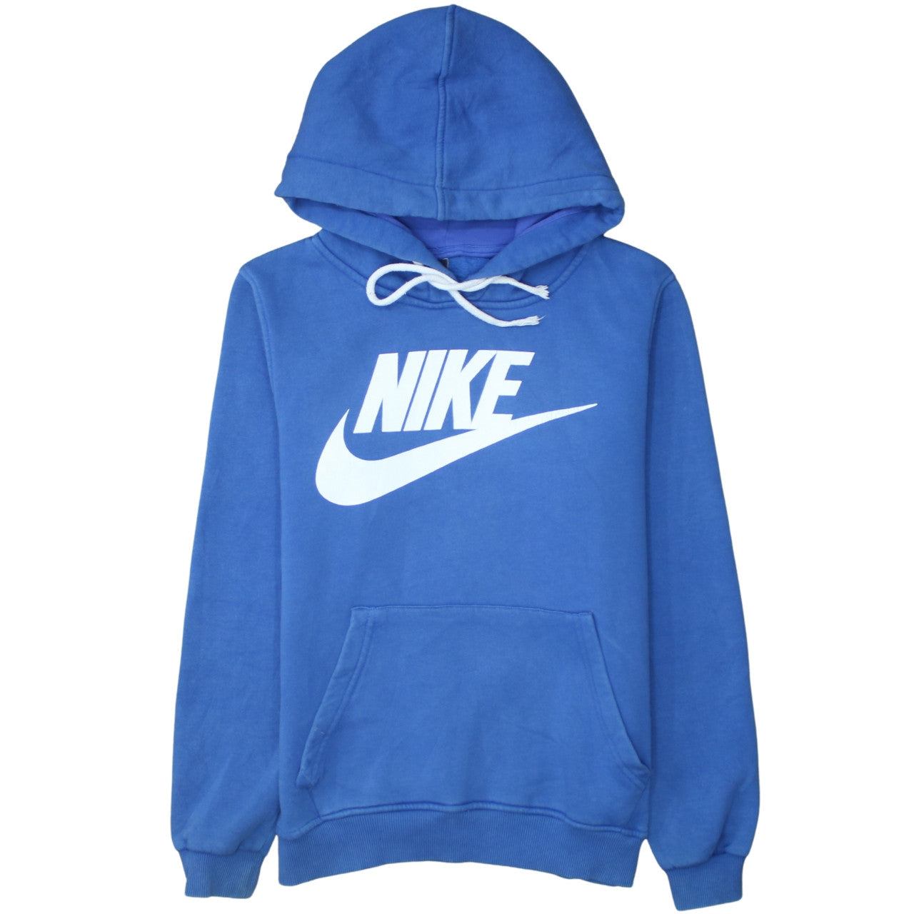Nike Men's Blue Pullover Hoodie Small Logo Fleece Sweatshirt