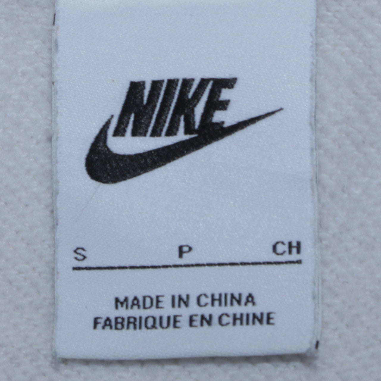 Nike Mens White S Pullover Fleece Hoodie with Logo Print