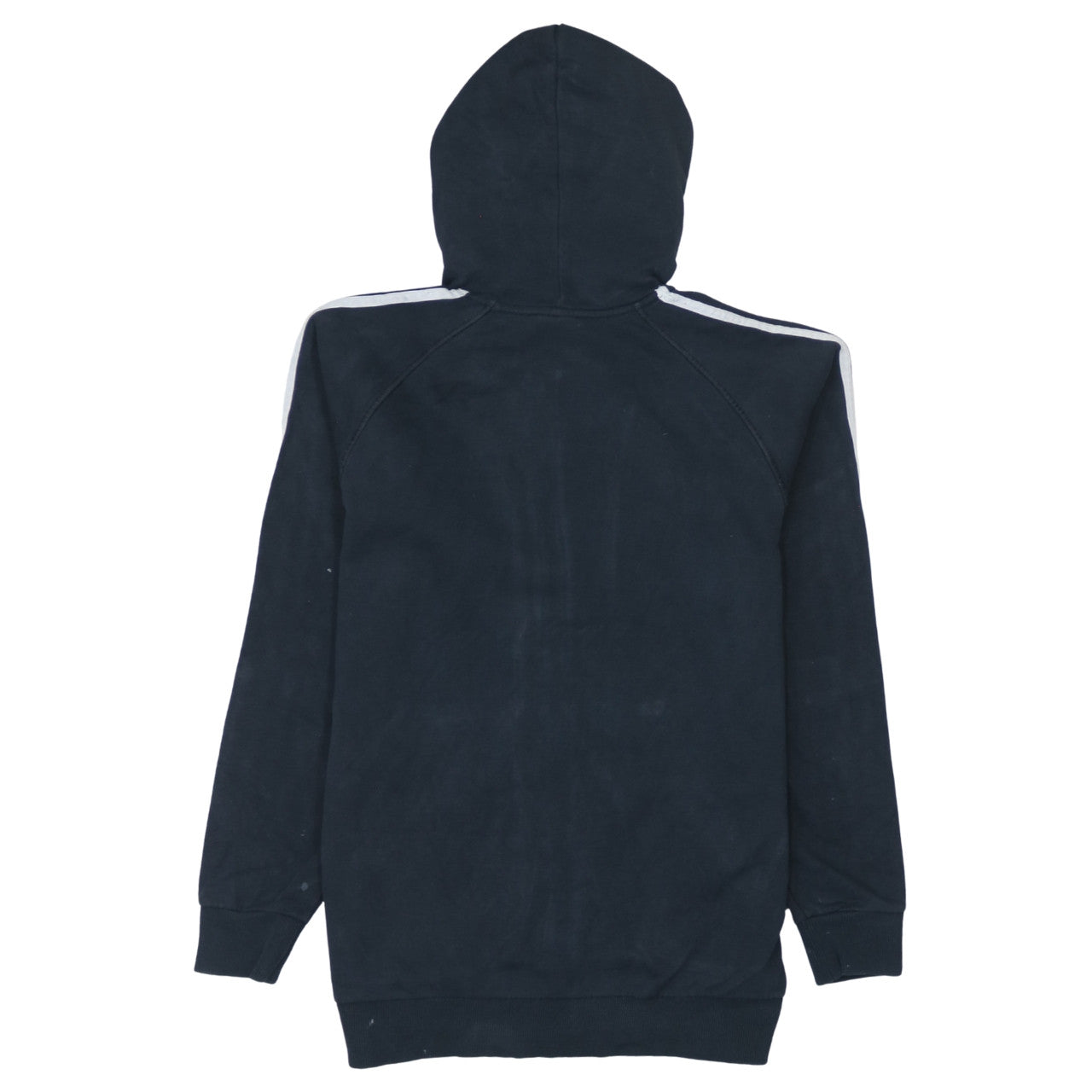 Adidas Boys Black Full Zip Hoodie 15-16 Years Essentials Sportswear