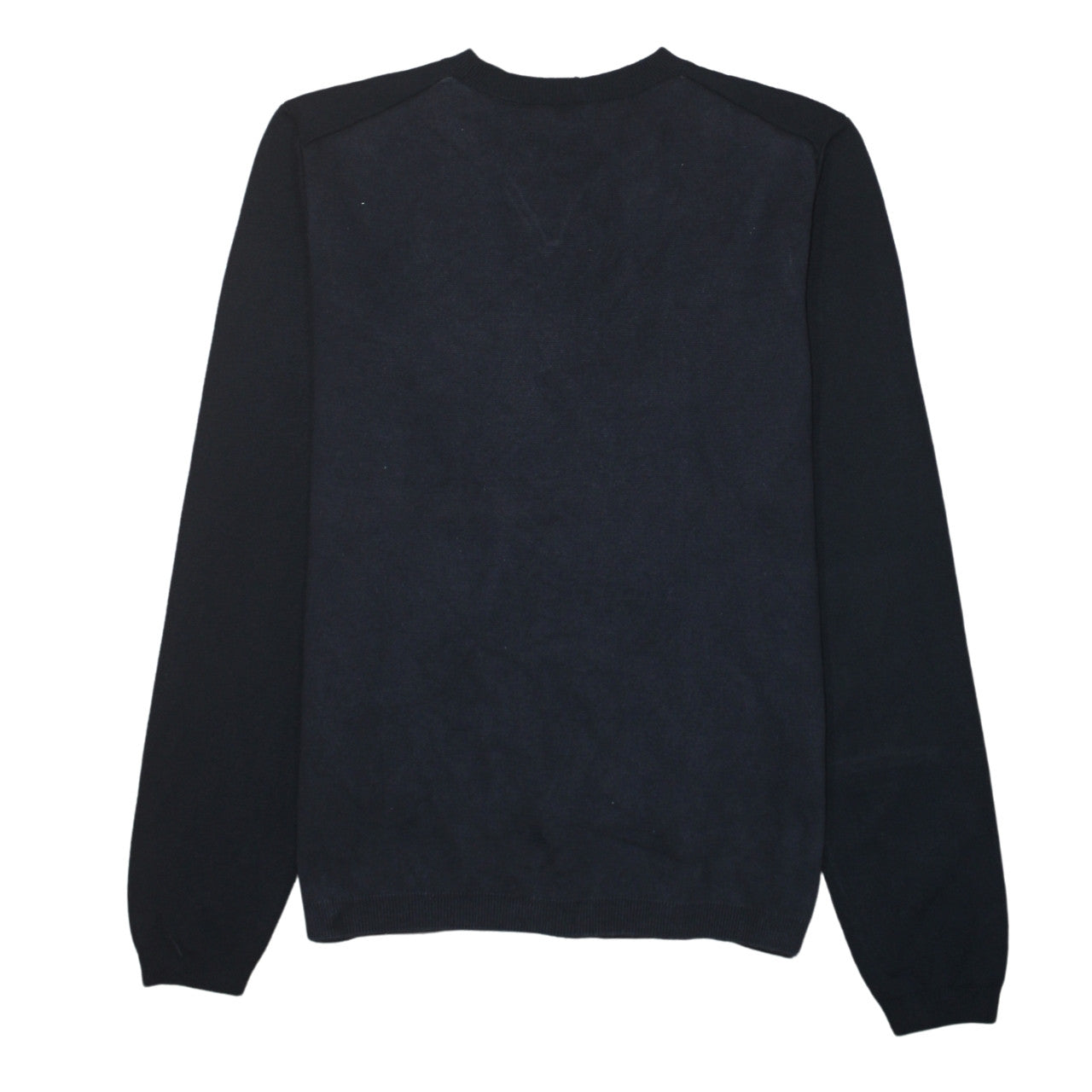 Hugo Boss Men's Black V-Neck Cotton Pullover Jumper Size L