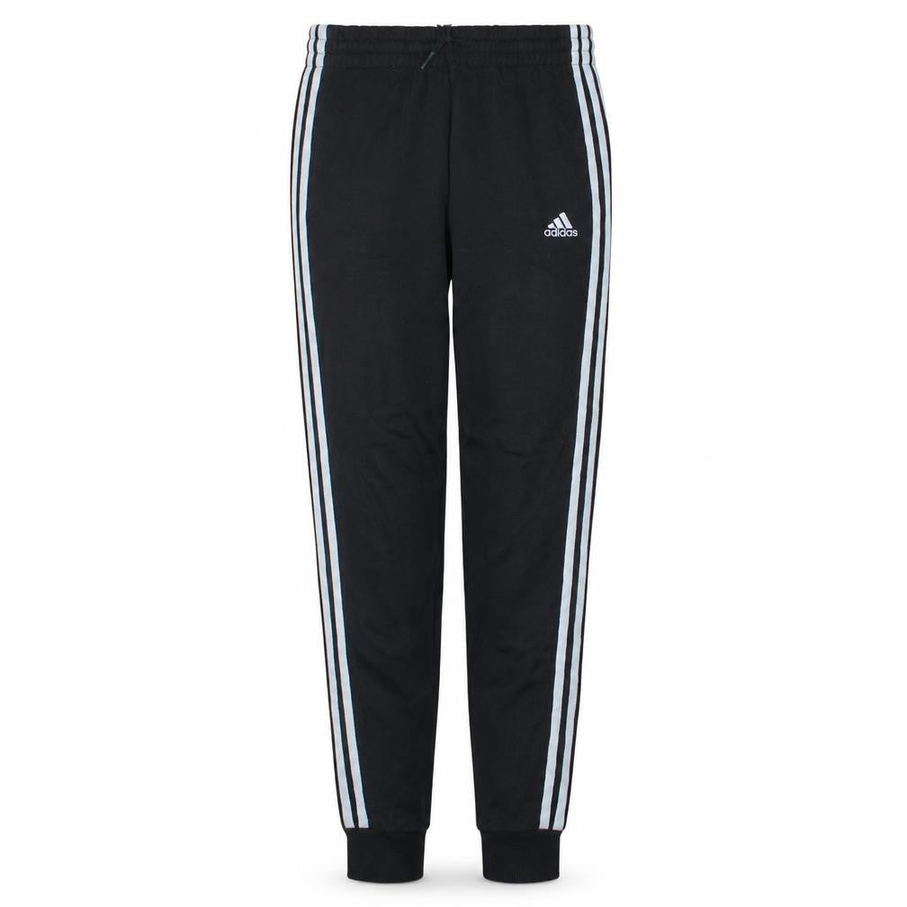 adidas Womens Black XS Jogger Trousers with Three Stripes