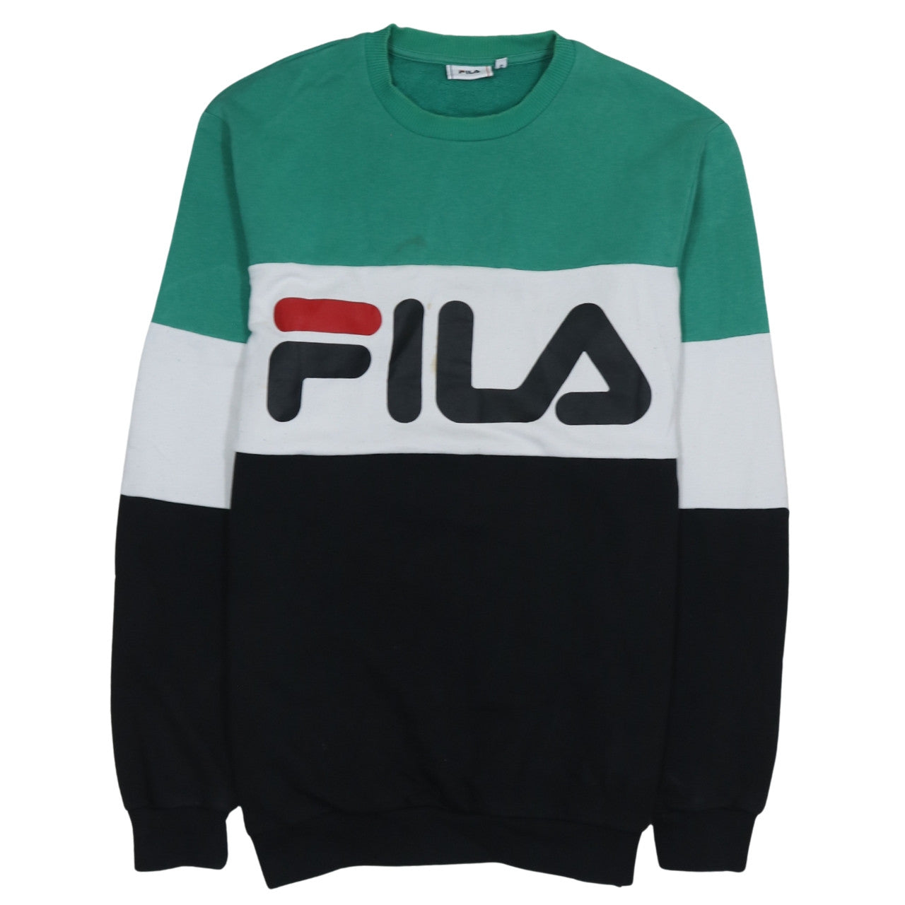 FILA Mens Multicoloured Crew Neck Pullover Sweatshirt L