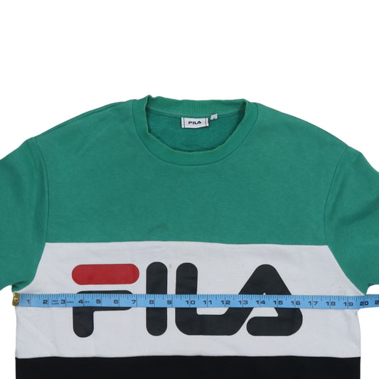 FILA Mens Multicoloured Crew Neck Pullover Sweatshirt L