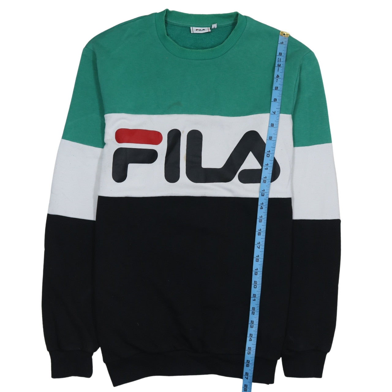 FILA Mens Multicoloured Crew Neck Pullover Sweatshirt L