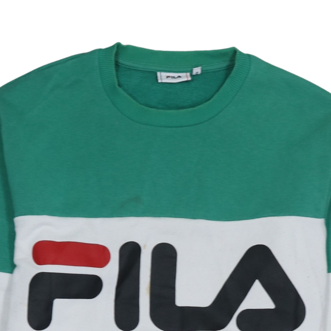 FILA Mens Multicoloured Crew Neck Pullover Sweatshirt L