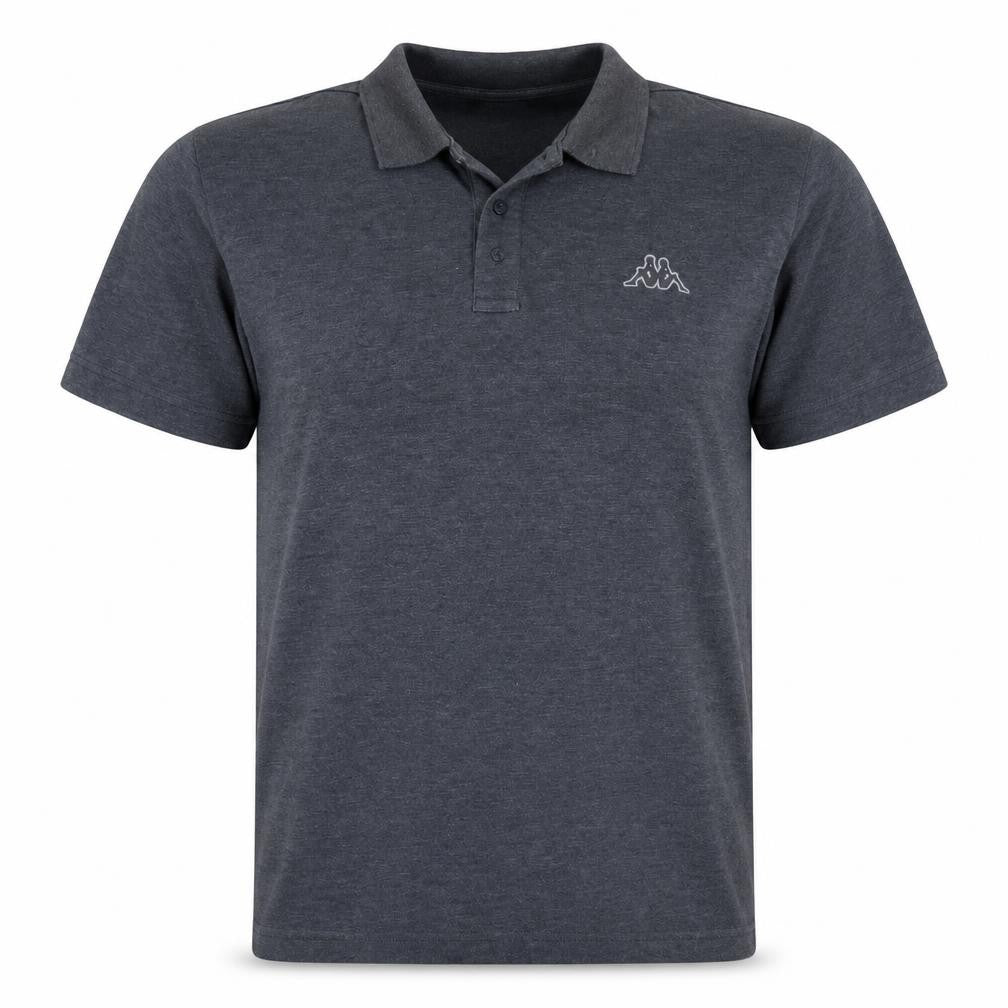 Kappa Men's Grey Polo Shirt XL Regular Fit Short Sleeve Casual Top