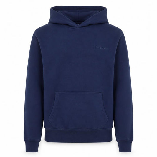 adidas Humanrace Men’s Blue Pullover Hoodie Size S