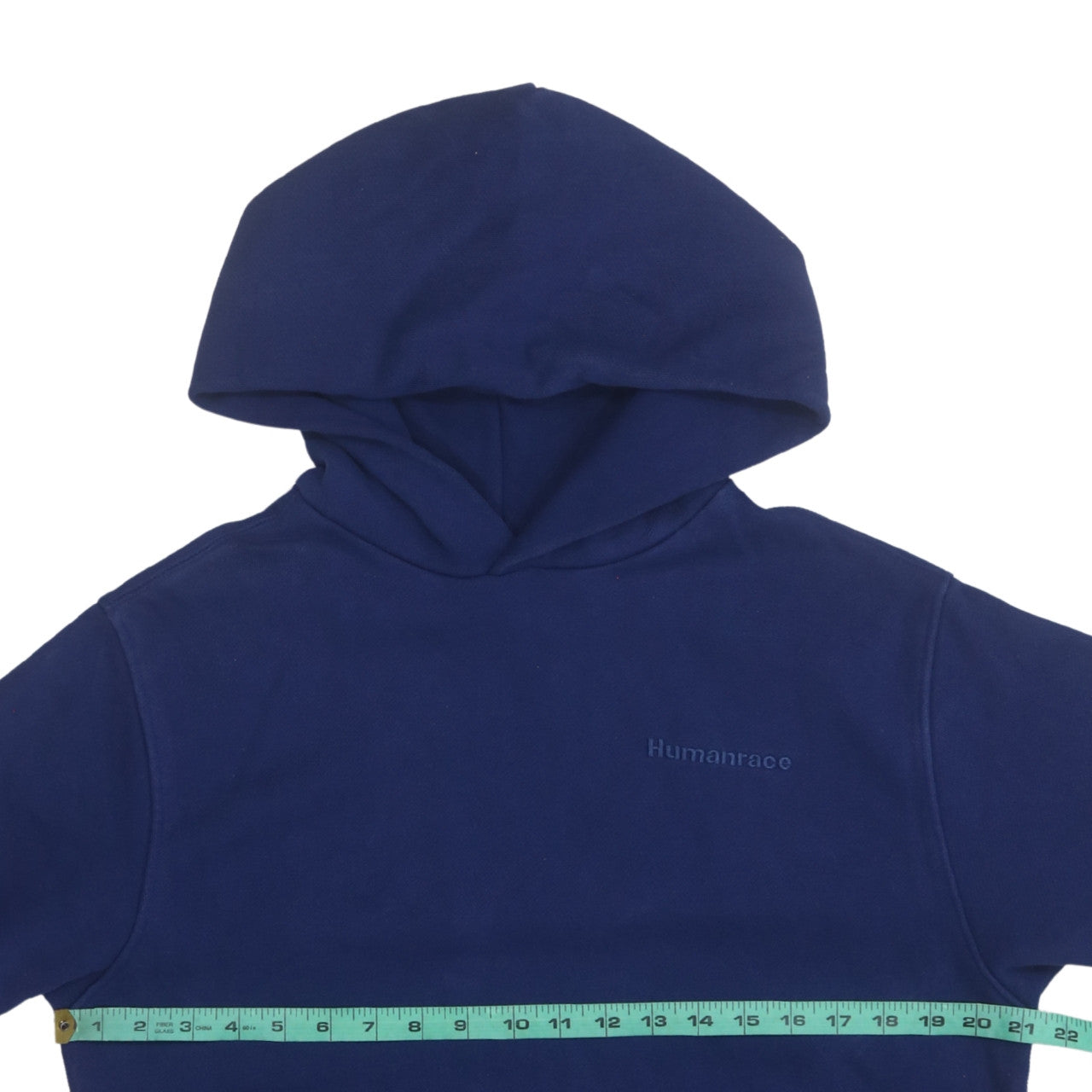 adidas Humanrace Men’s Blue Pullover Hoodie Size S