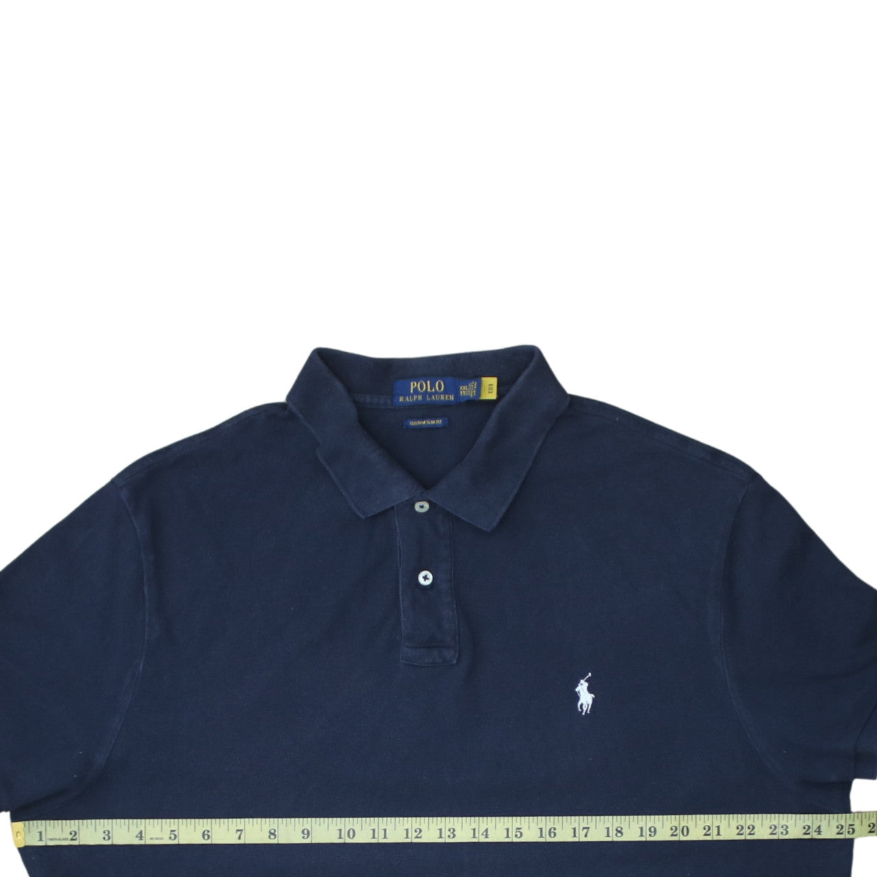 Ralph Lauren Men's Navy Blue Custom Slim Fit Polo Shirt XXL